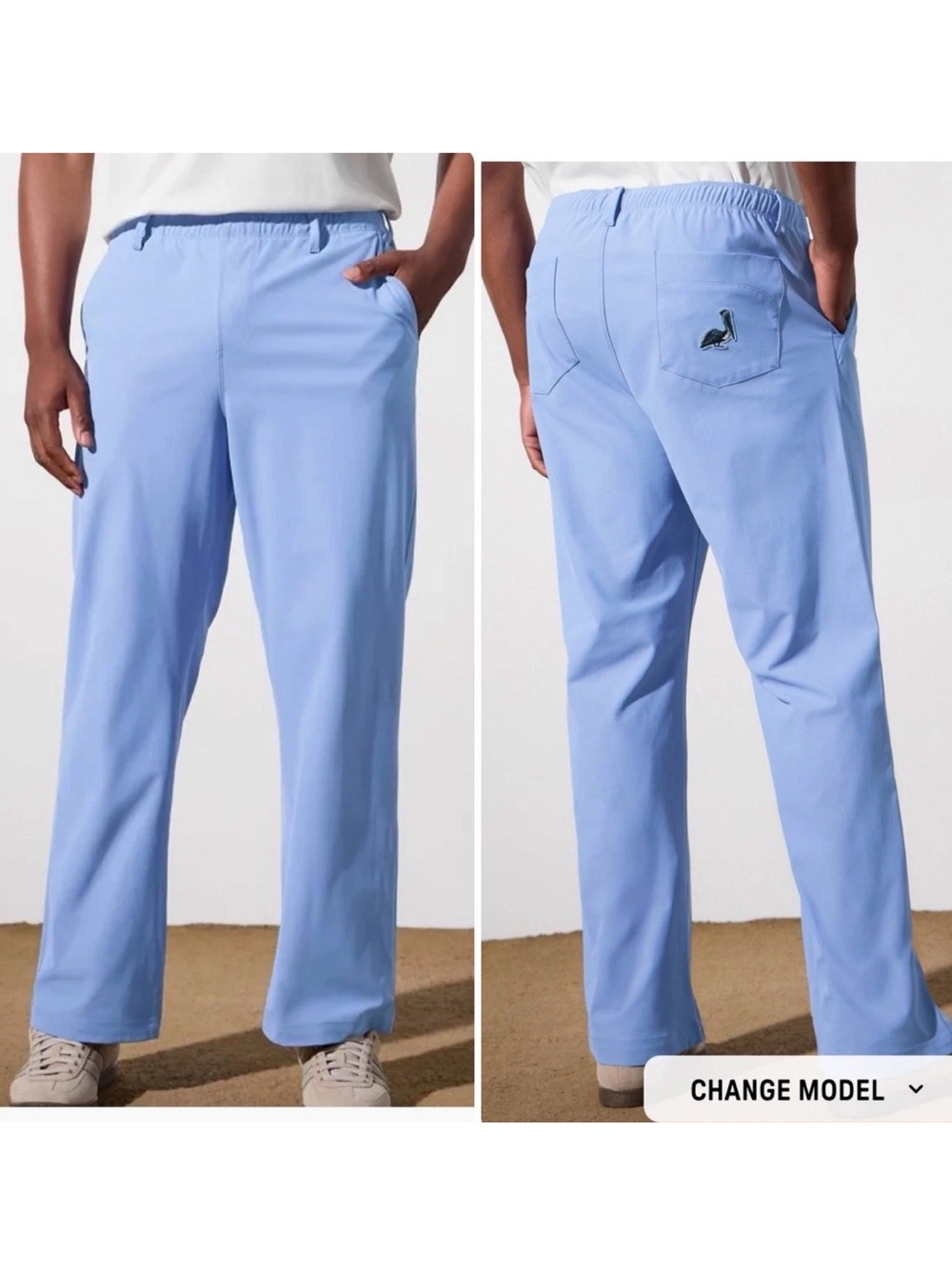 NEW Malbon Ultra Limited For Fabletics Pants XXL The Don Baggy Pull On Golf Blue